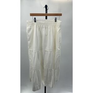 Quince White Midi Skirt